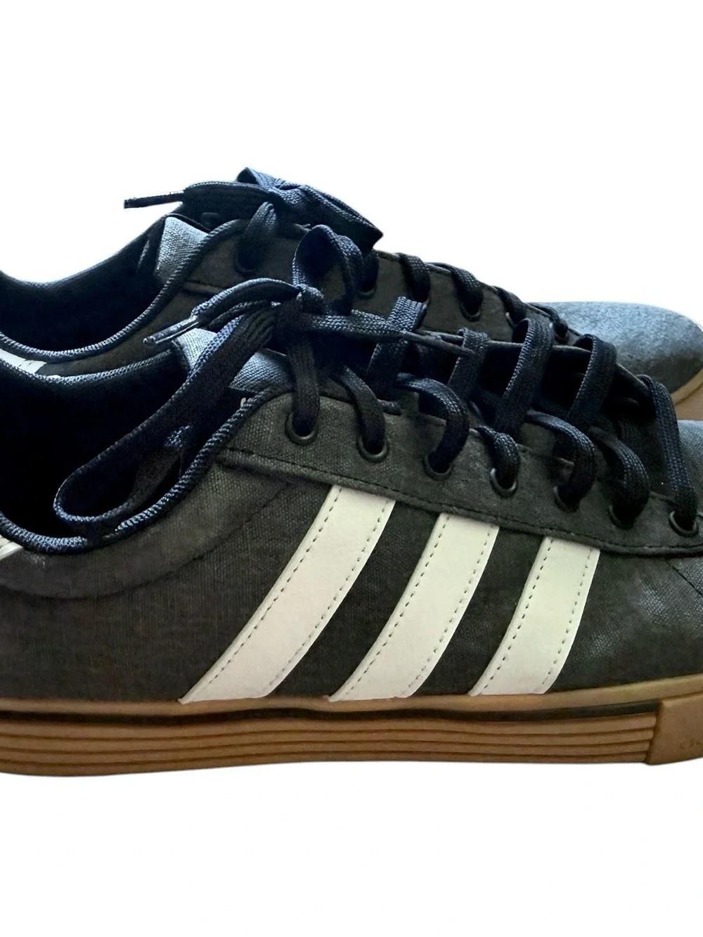 Adidas Daily 4.0 Gray Canvas Lace Up Sneakers Shoes Men's size 13